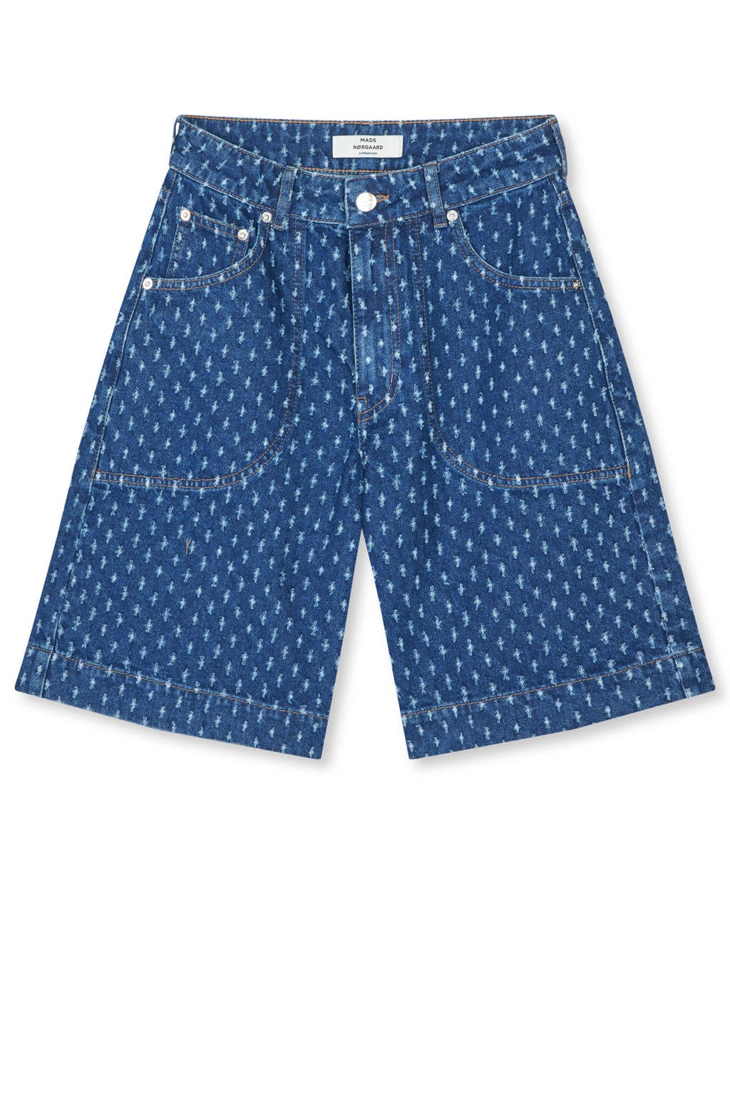 MADS NØRGAARD - COPENHAGEN regular fit jorts - mediumblauw denim