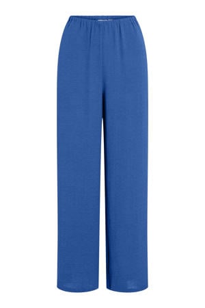 straight leg casual broek - blauw