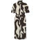 VILA blousejurk bruin/ ecru