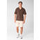 Shoeby regular casual overhemd met textuur donkerbruin