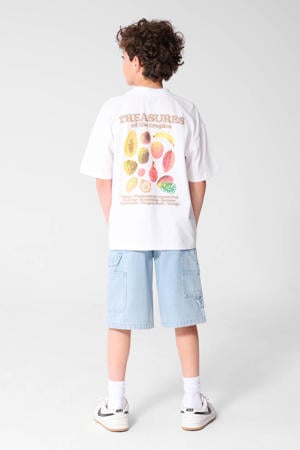 T-shirt met backprint wit