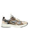 Poelman leren sneakers bruin/beige