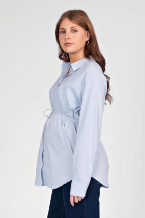 zwangerschaps blouse lichtblauw