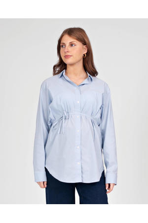 zwangerschaps blouse lichtblauw