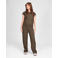 LOVE2WAIT straight high waist zwangerschaps casual broek met textuur olijfgroen