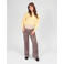 LOVE2WAIT straight regular waist zwangerschaps casual broek met panterprint bruin