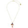 Otazu gold plated ketting met Swarovski kristallen CLA115070 Pink