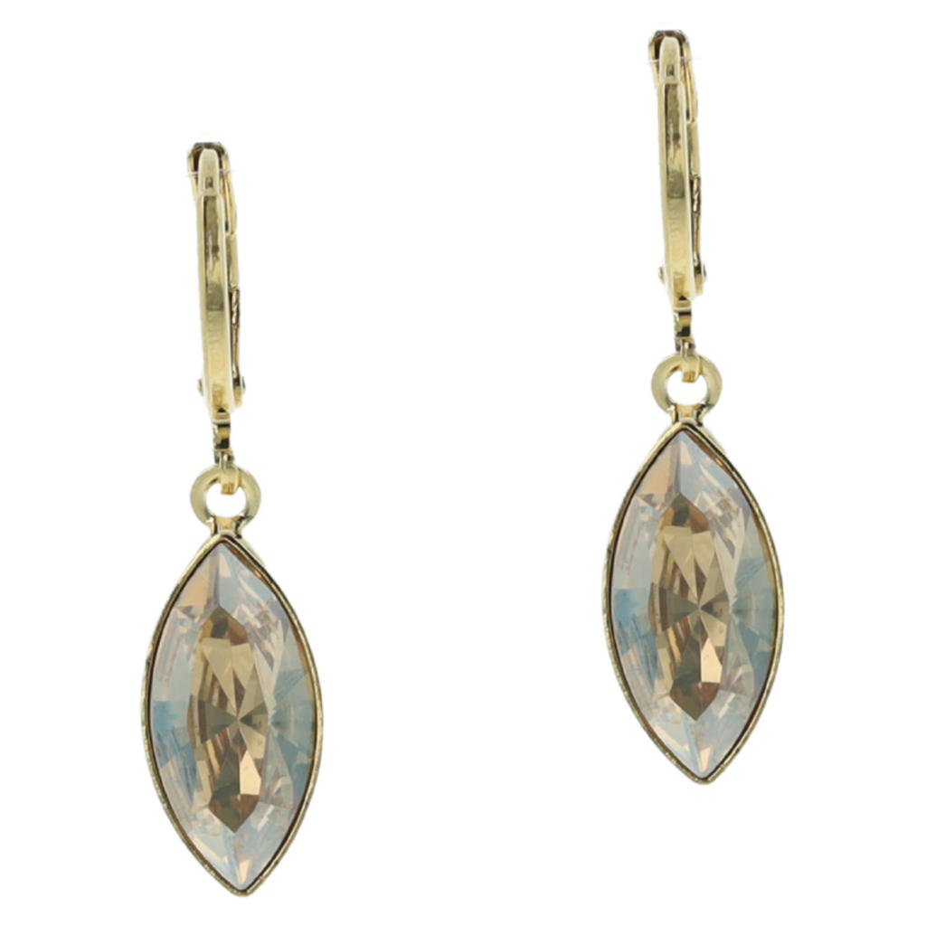 Otazu gold plated oorbellen met Swarovski kristallen Blossom
