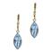 Otazu gold plated oorbellen met Swarovski kristallen Blossom