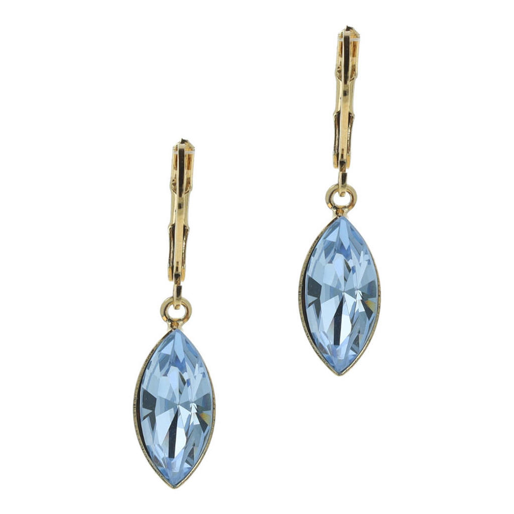Otazu gold plated oorbellen met Swarovski kristallen Blossom