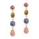 Otazu gold plated oorbellen met Swarovski kristallen CLA135070 Pink