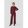 Anytime jumpsuit met riem bordeaux