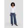 Ruby wide leg jeans met studs mid blue