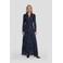 Ruby maxi mesh jacquard jurk donkerblauw