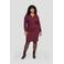 GREAT LOOKS midi jurk met textuur bordaux