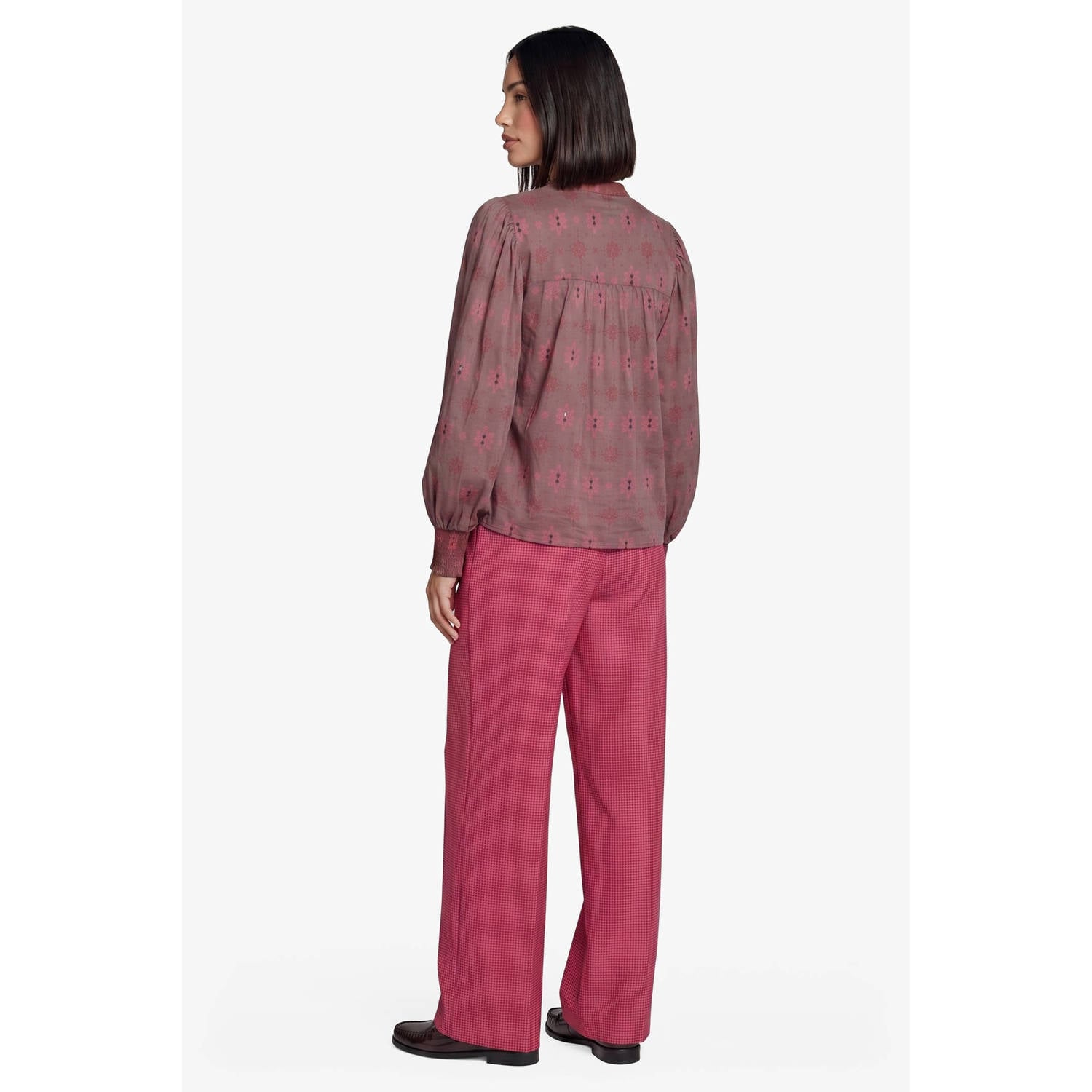 FLURESK blouse met print rood