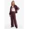FLURESK wide leg broek - donkerrood