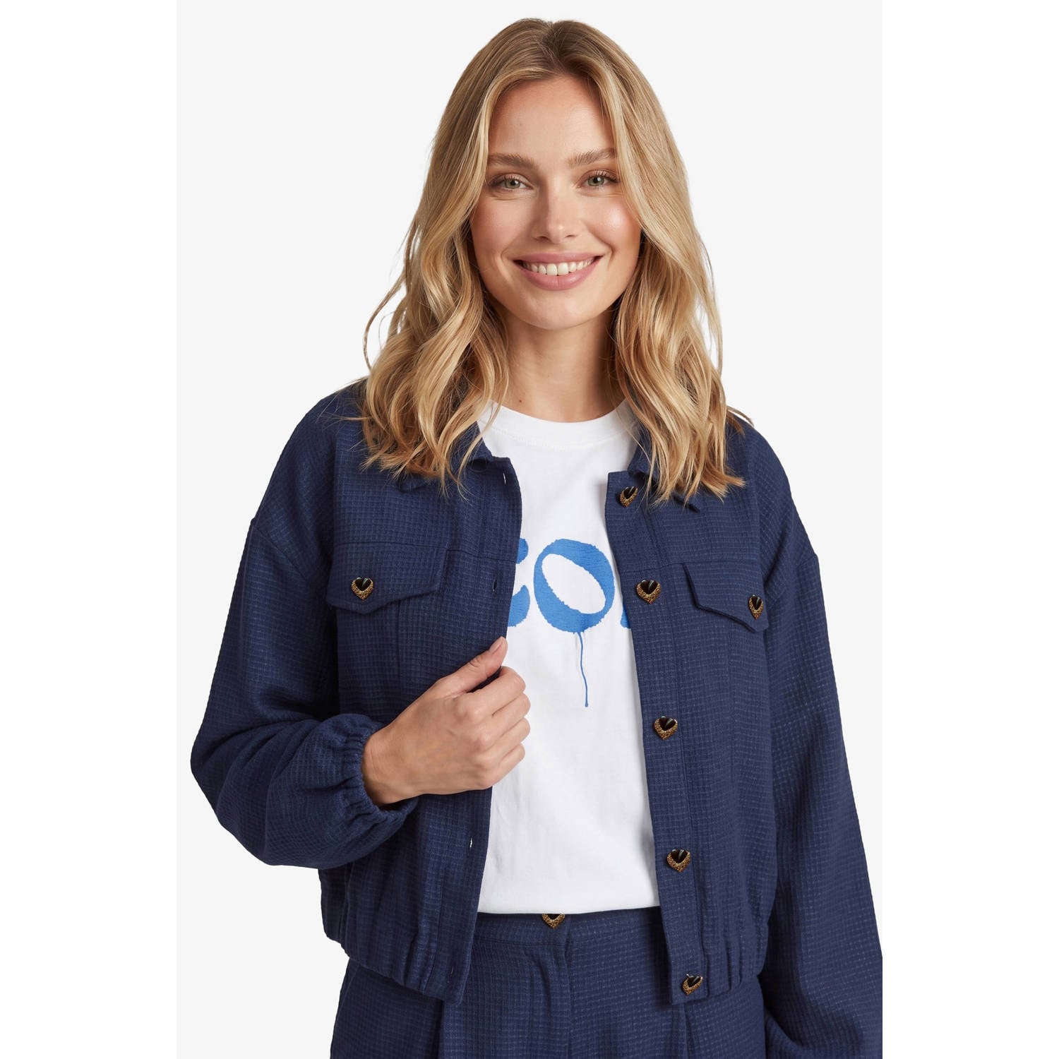 FLURESK bomberjack blauw