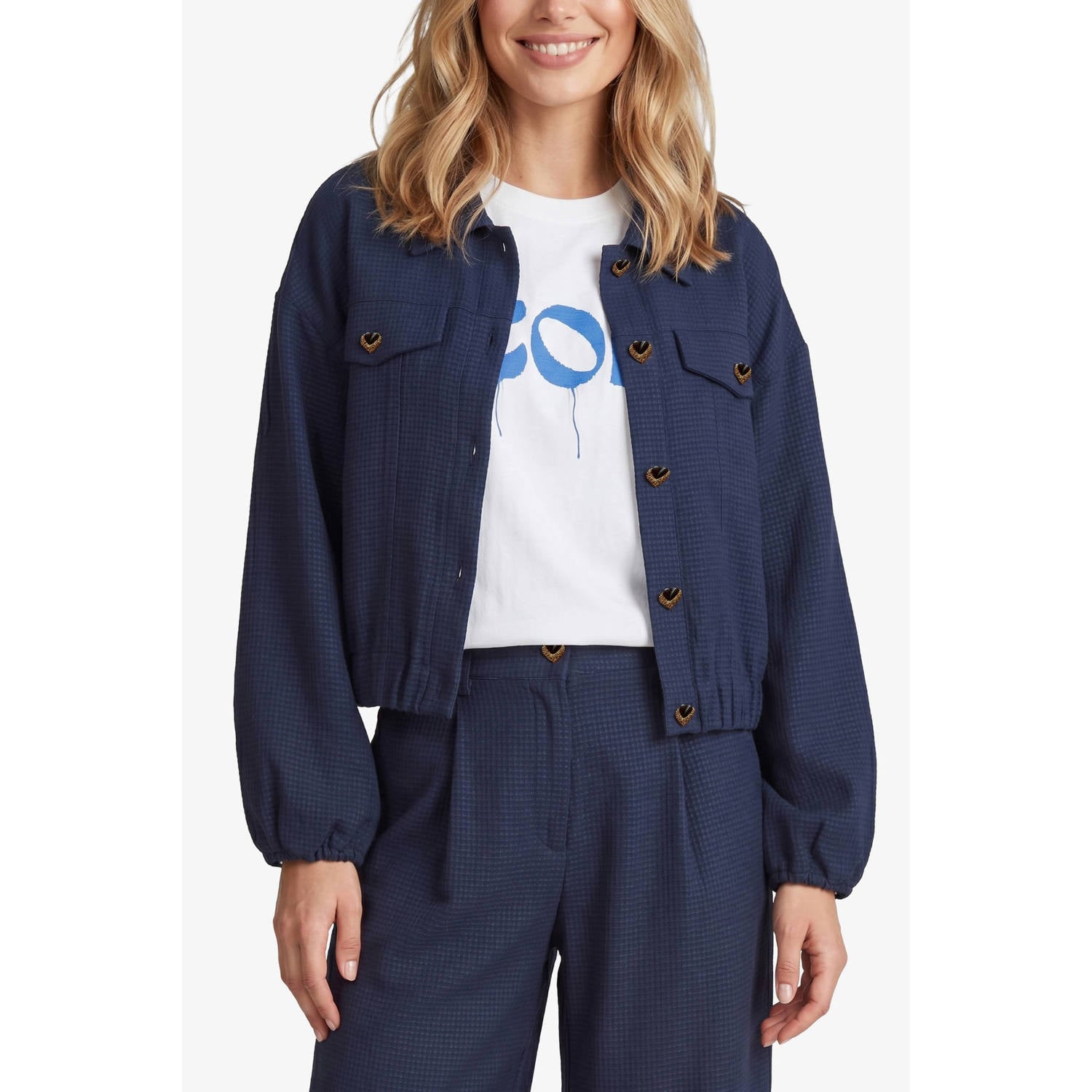 FLURESK bomberjack blauw