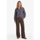 FLURESK geruite blouse - bruin