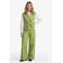 FLURESK gilet met ceintuur - groen