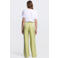 JANSEN Amsterdam wide leg regular waist broek groen
