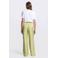 JANSEN Amsterdam wide leg regular waist broek groen