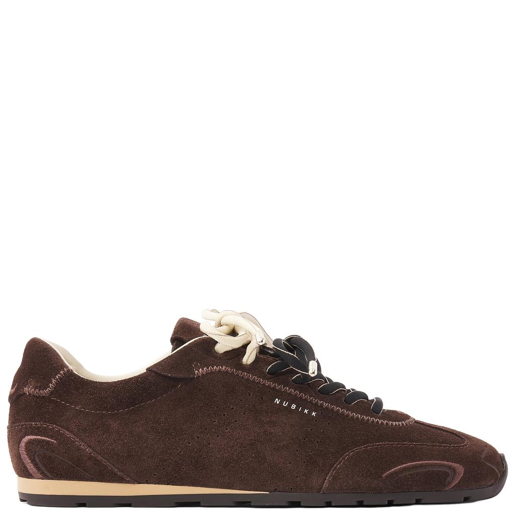 Bruine dames Nubikk Billy Lou II suède sneakers - met veters
