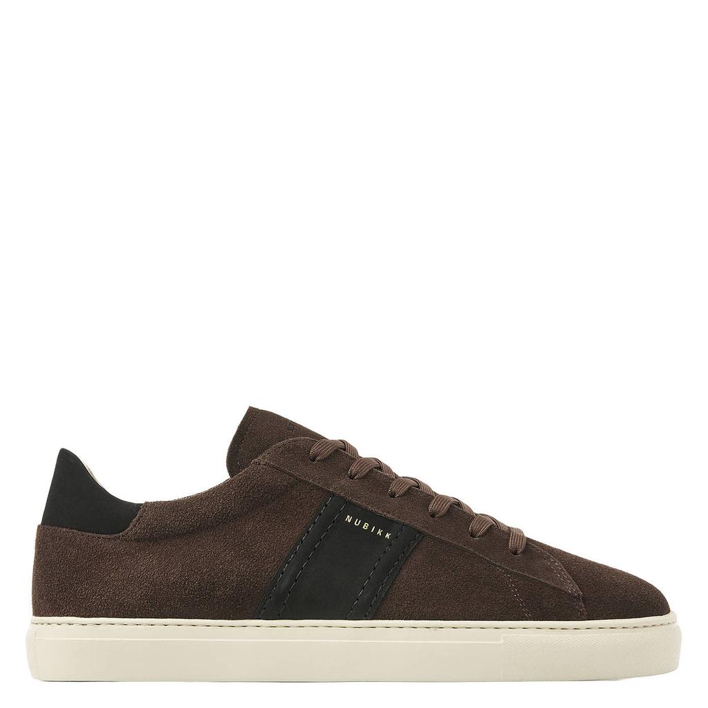Donkerblauwe heren Nubikk suède sneakers - met veters