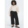 ONLY CARMAKOMA flared high waist casual broek zwart
