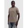 Pure Path regular fit T-shirt met backprint - taupe