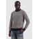 Pure Path katoenen regular fit gebreide gestreepte trui - donkerbruin