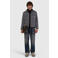 Pure Path regular fit geruit overshirt met wol - ecru