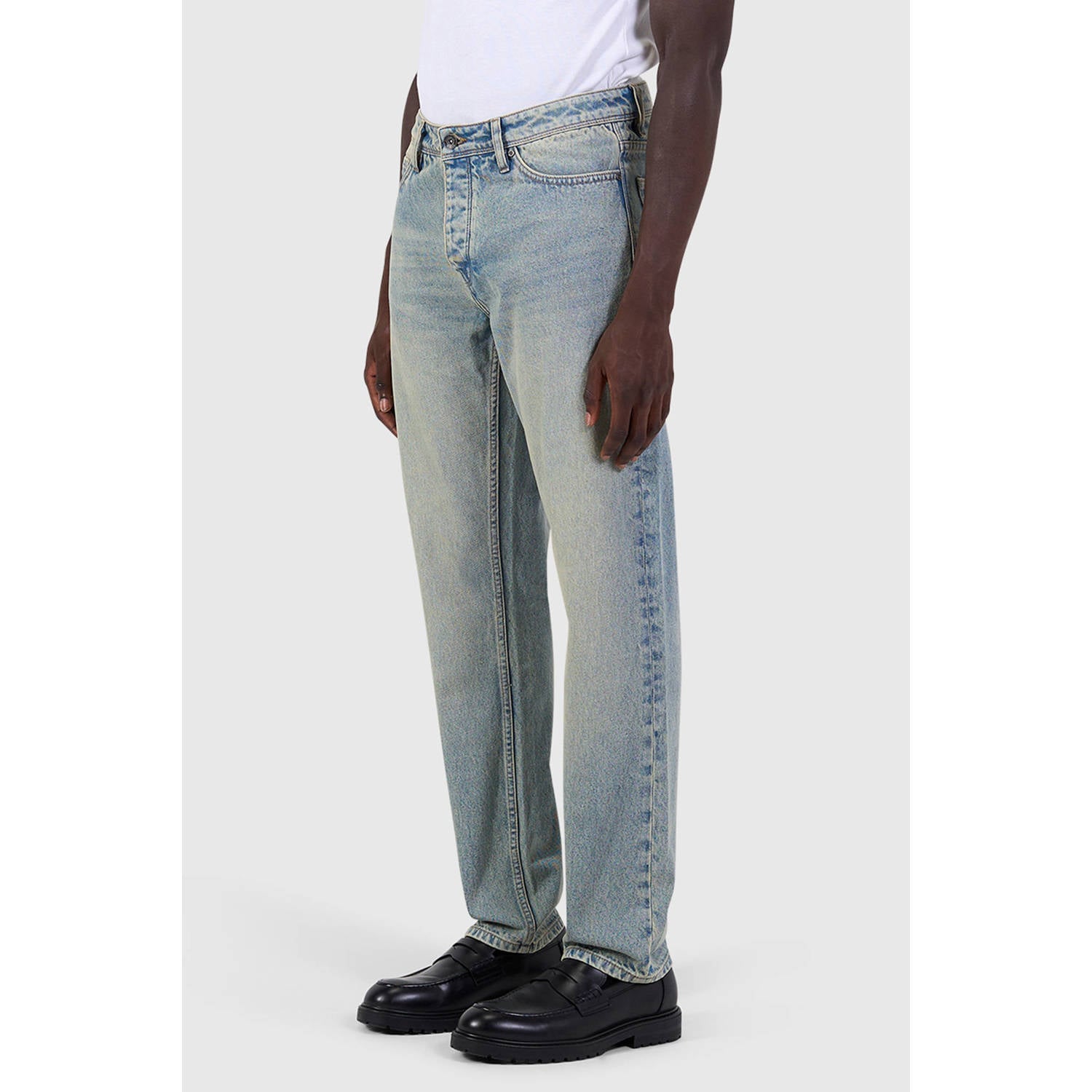 Pure Path Eric regular fit jeans blauwgroen