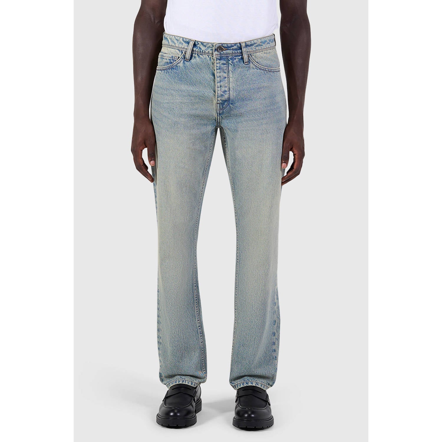 Pure Path Eric regular fit jeans blauwgroen