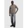 Pure Path katoenen regular fit gebreide gemêleerde trui - taupe