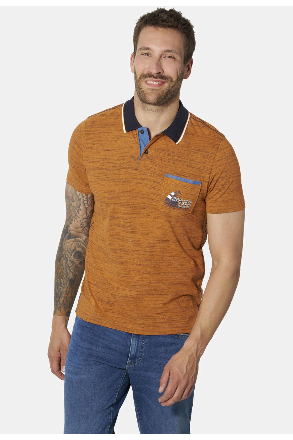 Babista DONGIO regular fit polo Plus Size - oranje