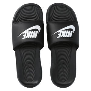 Victori One badslippers met logo zwart/wit