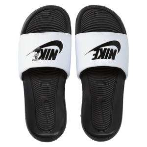 Victori One badslippers met logo wit/zwart