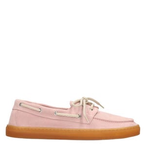 Ilse suède bootschoenen lichtroze