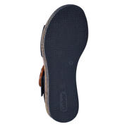 thumbnail: Gabor Best Fitting suède sandalen met sleehak donkerblauw