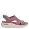 Skechers sandalen met sleehak roze