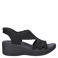 Skechers Parallel Lite Summer Invite sandalen met sleehak zwart