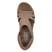 thumbnail: Skechers Parallel Lite Summer Invite sandalen met sleehak taupe