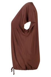 thumbnail: MS Mode T-shirt met glitters Plus Size - bruin