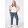 MS Mode T-shirt met glitters Plus Size - ecru