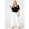 MS Mode blousetop met borduursels Plus Size - zwart