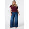 MS Mode top Plus Size - donkerrood