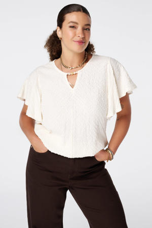ballon top Plus Size - ecru