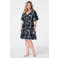 MS Mode korte jurk Plus Size - donkerblauw